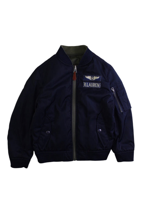 A Green Lightweight Jackets from Polo Ralph Lauren in size 5T for boy. (Back View)