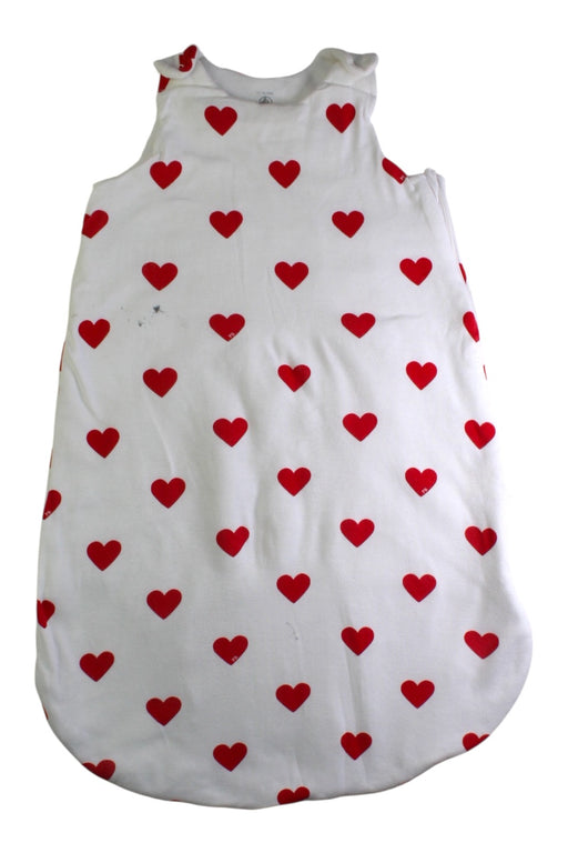 A Red Sleepsacs from Petit Bateau in size 6-12M for girl. (Front View)