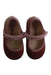 A Brown Flats from Childrenchic in size 12-18M for girl. (Back View)