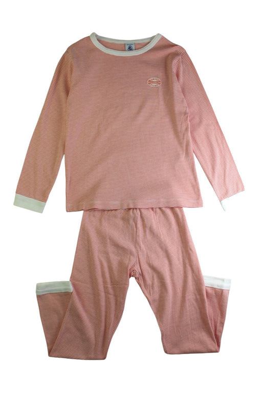 A Pink Pyjama Sets from Petit Bateau in size 8Y for neutral. (Front View)