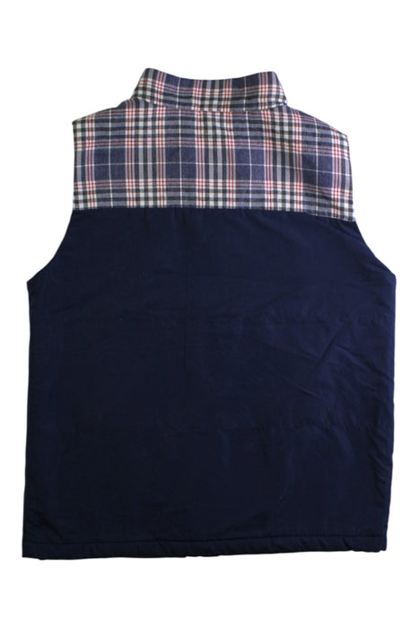 A Navy Outerwear Vests from Chickeeduck in size 7Y for boy. (Back View)