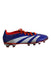 A Blue Cleats/Soccer Shoes from Adidas in size 12Y for boy. (Front View)