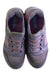 A Purple Sneakers from Skechers in size 9Y for girl. (Back View)