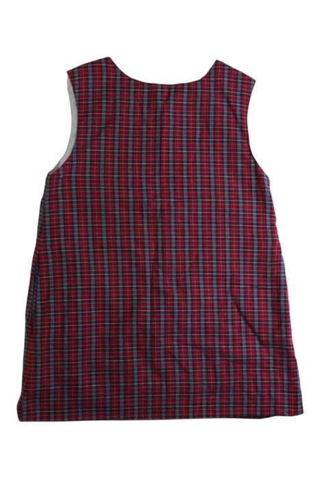 A Red Sleeveless Dresses from Smock Shop in size 2T for girl. (Back View)