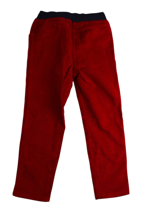 A Red Casual Pants from Petit Bateau in size 6T for boy. (Back View)