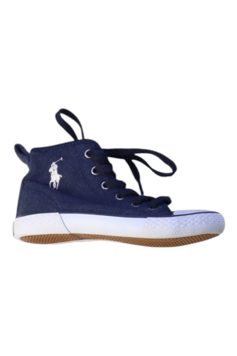 A Navy Sneakers from Polo Ralph Lauren in size 4T for boy. (Front View)