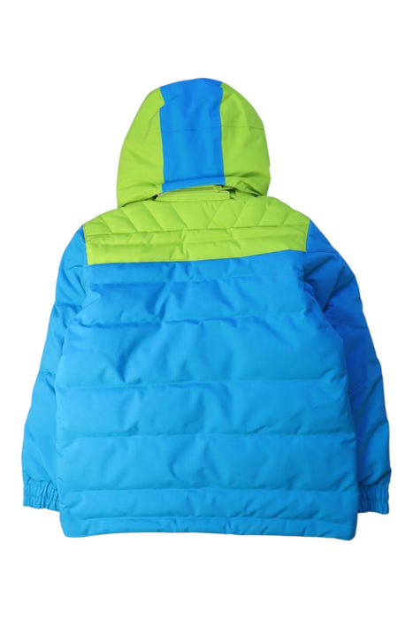 A Blue Ski Jackets from Spyder in size 6T for boy. (Back View)