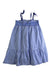 A Blue Sleeveless Dresses from Jacadi in size 3T for girl. (Front View)
