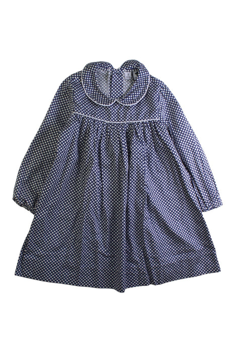 A Navy Long Sleeve Dresses from Busy Bees in size 3T for girl. (Front View)