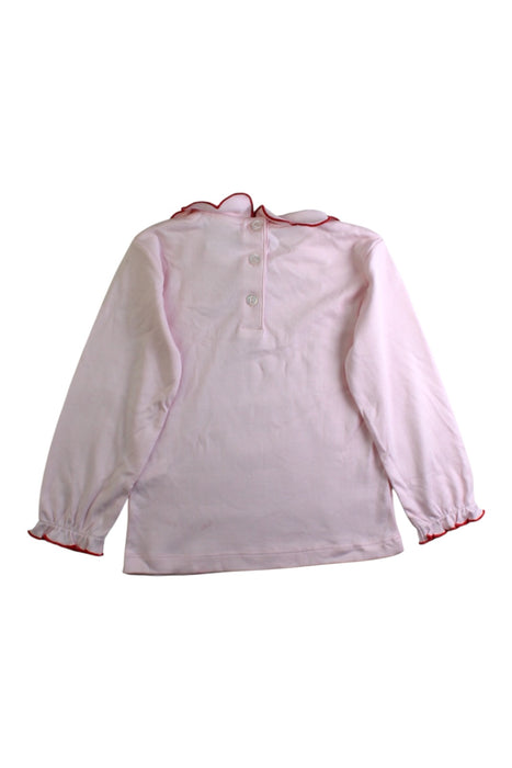 A Pink Long Sleeve Tops from Bella Bliss in size 3T for girl. (Back View)
