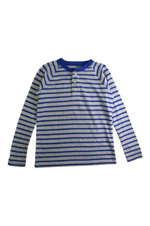A Blue Long Sleeve Polos from Crewcuts in size 6T for boy. (Front View)