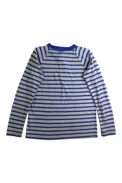 A Blue Long Sleeve Polos from Crewcuts in size 6T for boy. (Back View)