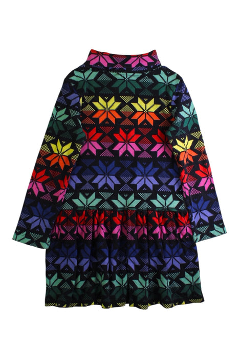 A Multicolour Long Sleeve Dresses from Hanna Andersson in size 4T for girl. (Back View)