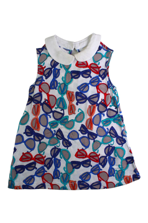 A Multicolour Sleeveless Dresses from Kate Spade in size 4T for girl. (Front View)