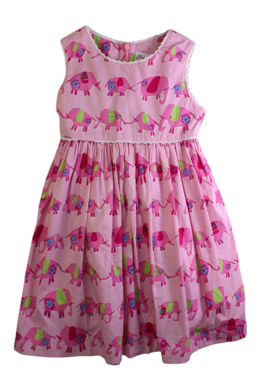 A Multicolour Sleeveless Dresses from Jim Thompson in size 4T for girl. (Front View)