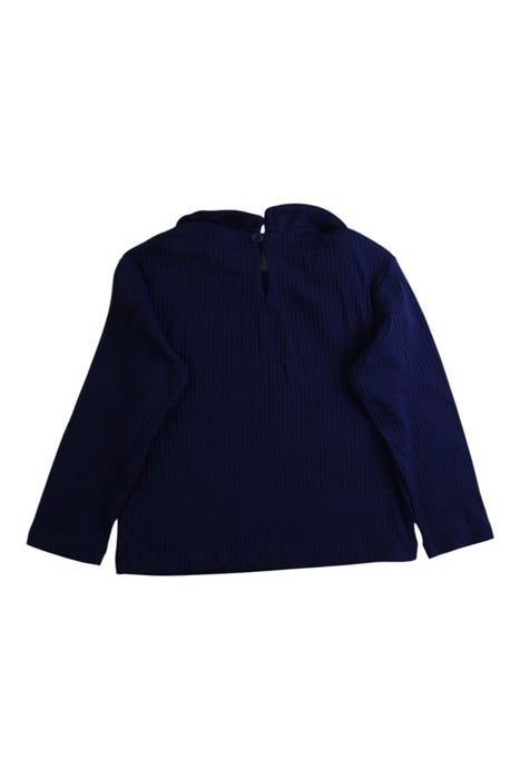 A Navy Long Sleeve Tops from Hanna Andersson in size 4T for girl. (Back View)