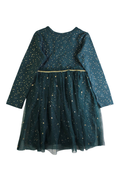 A Green Long Sleeve Dresses from Hanna Andersson in size 4T for girl. (Back View)
