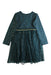 A Green Long Sleeve Dresses from Hanna Andersson in size 4T for girl. (Back View)