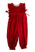 A Red Long Overalls from Bella Bliss in size 3T for girl. (Front View)