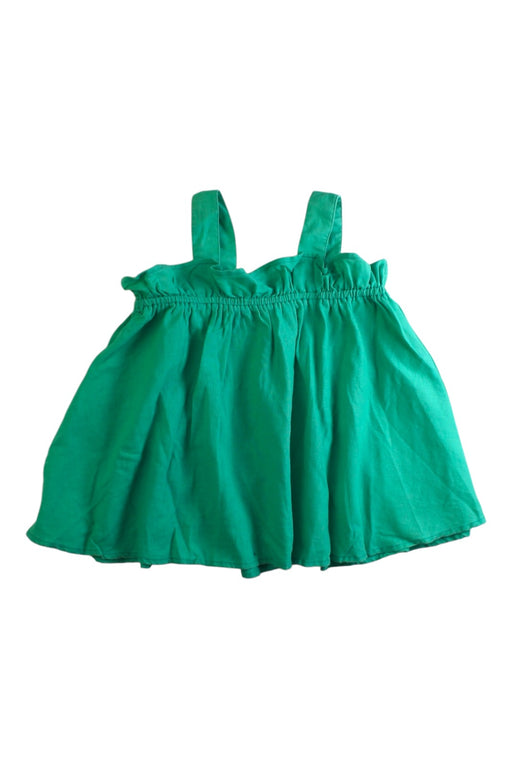 A Green Sleeveless Tops from Seed in size 5T for girl. (Front View)