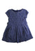 A Blue Short Sleeve Dresses from Busy Bees in size 4T for girl. (Front View)