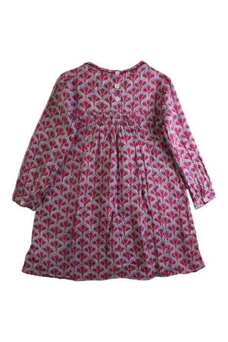 A Pink Long Sleeve Dresses from Roller Rabbit in size 4T for girl. (Back View)