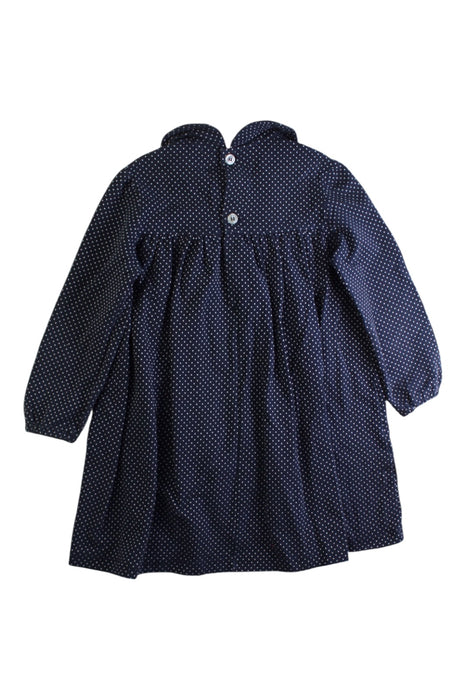 A Navy Long Sleeve Dresses from Busy Bees in size 4T for girl. (Back View)