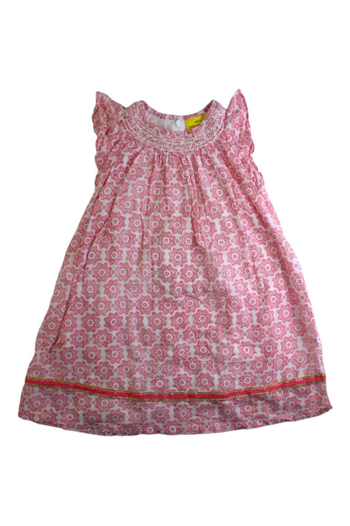 A Pink Sleeveless Dresses from Roberta Roller Rabbit in size 4T for girl. (Front View)