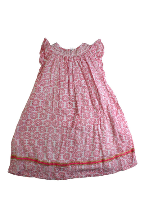 A Pink Sleeveless Dresses from Roberta Roller Rabbit in size 4T for girl. (Back View)