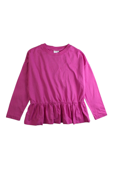 A Pink Long Sleeve Tops from Hanna Andersson in size 5T for girl. (Front View)