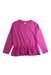 A Pink Long Sleeve Tops from Hanna Andersson in size 5T for girl. (Front View)