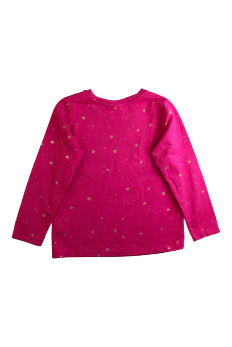 A Pink Long Sleeve T Shirts from Hanna Andersson in size 5T for girl. (Back View)