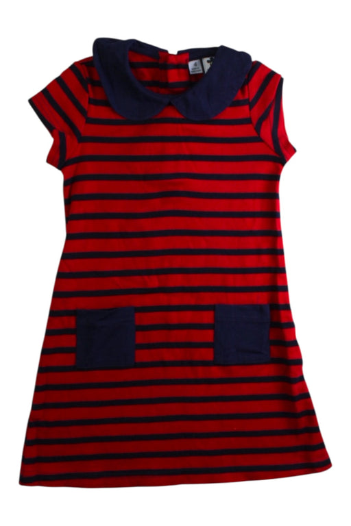 A Red Short Sleeve Dresses from Busy Bees in size 4T for girl. (Front View)