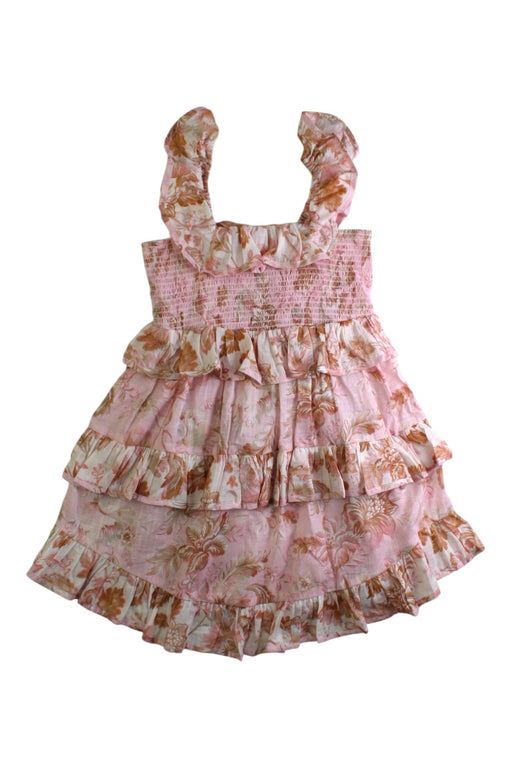 A Pink Sleeveless Dresses from Zimmermann in size 4T for girl. (Front View)
