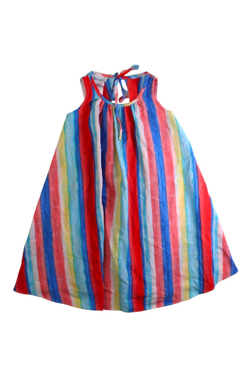 A Multicolour Sleeveless Dresses from Bonnie Jean in size 4T for girl. (Front View)