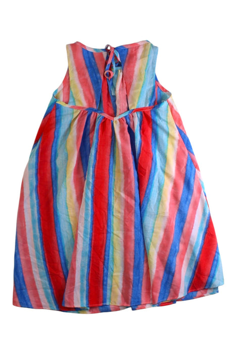 A Multicolour Sleeveless Dresses from Bonnie Jean in size 4T for girl. (Back View)