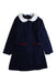 A Navy Long Sleeve Dresses from Busy Bees in size 4T for girl. (Front View)