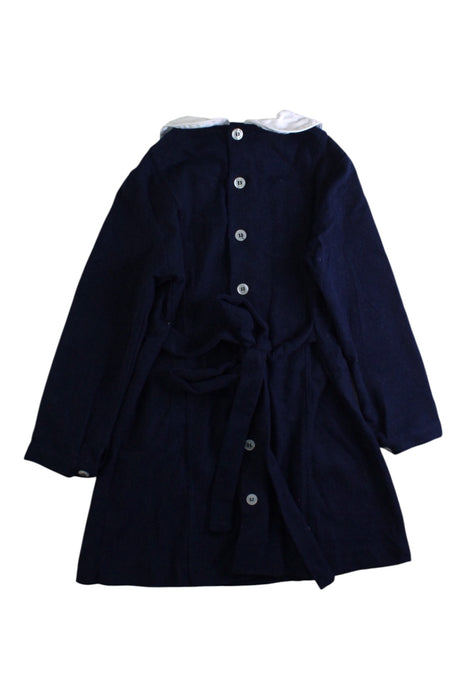 A Navy Long Sleeve Dresses from Busy Bees in size 4T for girl. (Back View)