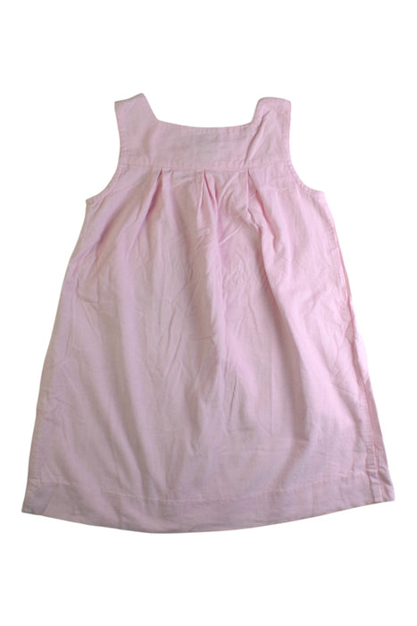 A Pink Sleeveless Dresses from Busy Bees in size 4T for girl. (Back View)