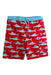 A Red Swim Shorts from Snapper Rock in size 6T for boy. (Front View)