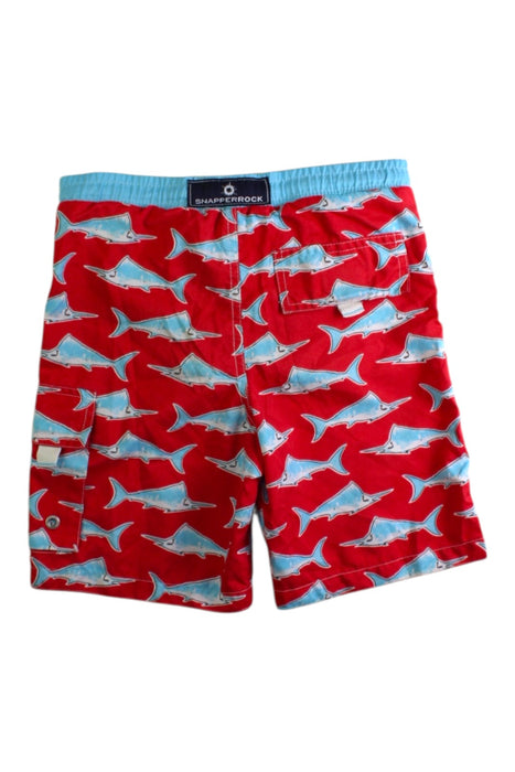 A Red Swim Shorts from Snapper Rock in size 6T for boy. (Back View)