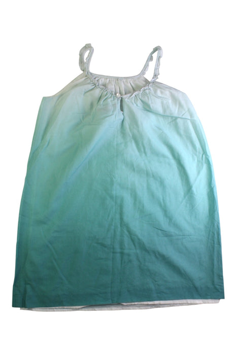 A Teal Sleeveless Dresses from Bonpoint in size 8Y for girl. (Back View)