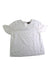 A White Short Sleeve Tops from Velveteen in size 10Y for girl. (Front View)