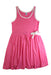 A Pink Sleeveless Dresses from Petit Bateau in size 10Y for girl. (Front View)