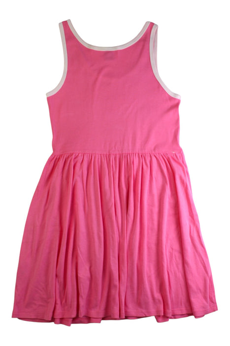 A Pink Sleeveless Dresses from Petit Bateau in size 10Y for girl. (Back View)