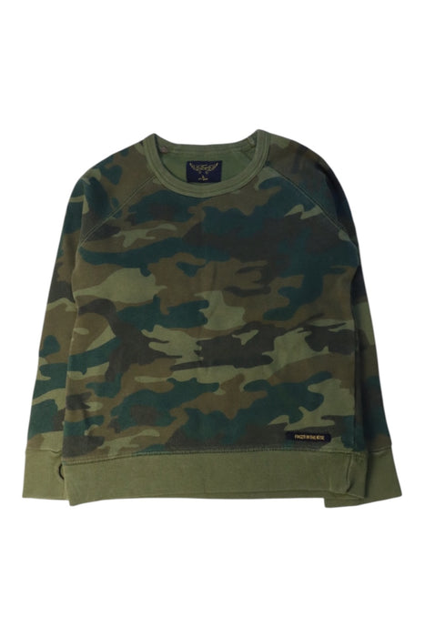 A Green Crewneck Sweatshirts from Finger in the Nose in size 6T for boy. (Front View)