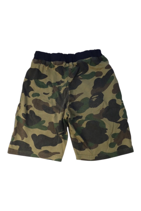 A Green Shorts from Bape by A Bathing Ape in size 5T for boy. (Back View)