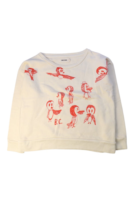 A White Crewneck Sweatshirts from Bobo Choses in size 6T for girl. (Front View)