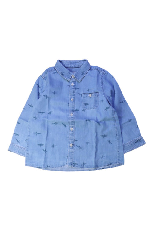 A Blue Long Sleeve Shirts from Tartine et Chocolat in size 2T for boy. (Front View)
