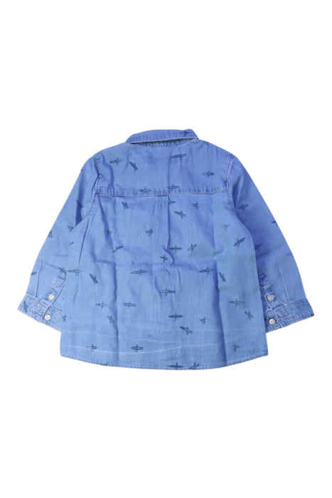A Blue Long Sleeve Shirts from Tartine et Chocolat in size 2T for boy. (Back View)